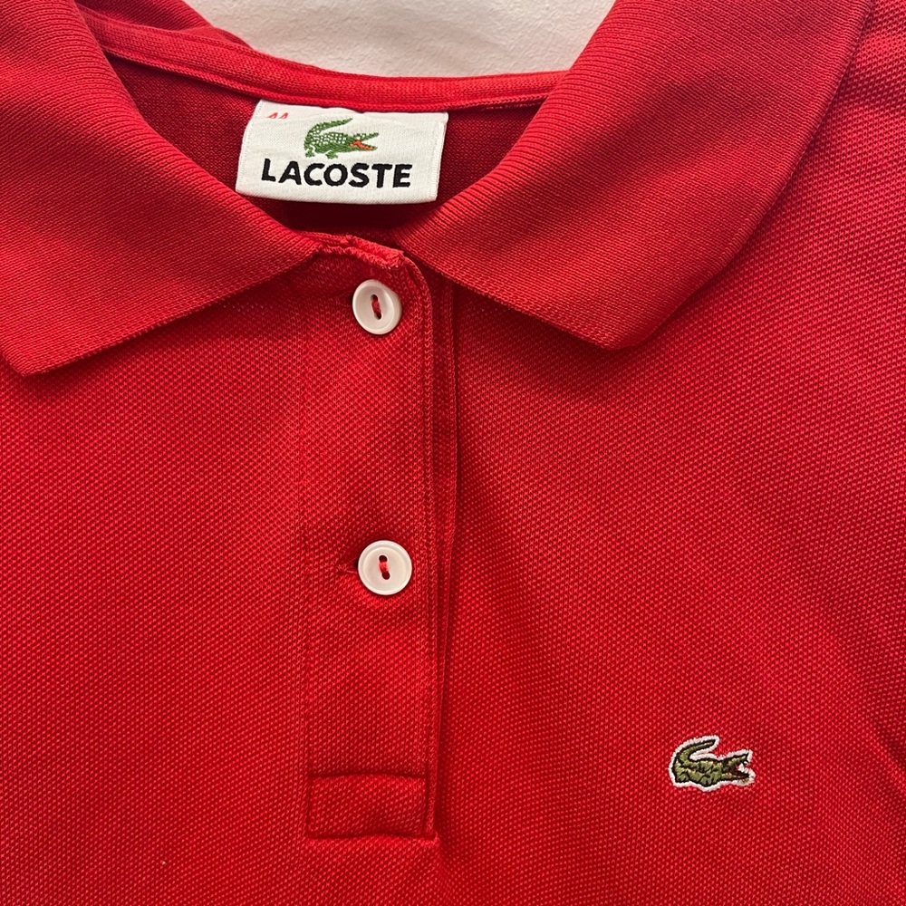 Lacoste Red Polo Tee - Classic Soft Fit